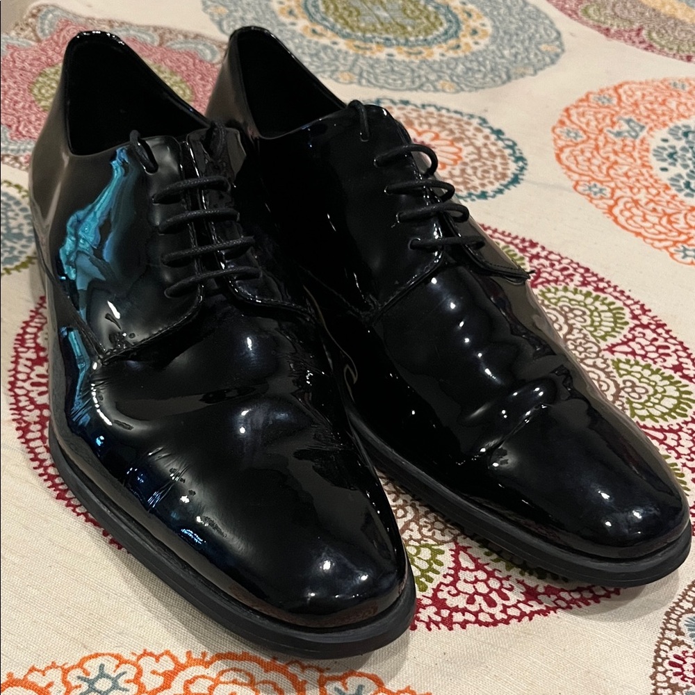 Calibrate Black Patent Leather Tuxedo Oxford size 9 men’s